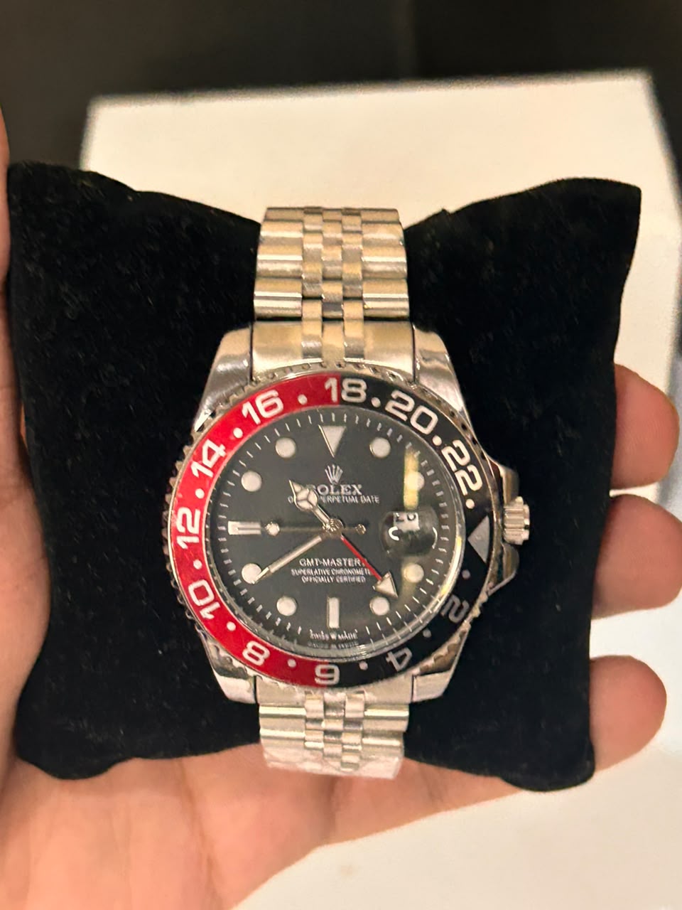 Rolex GMT Master Style – Red & Black